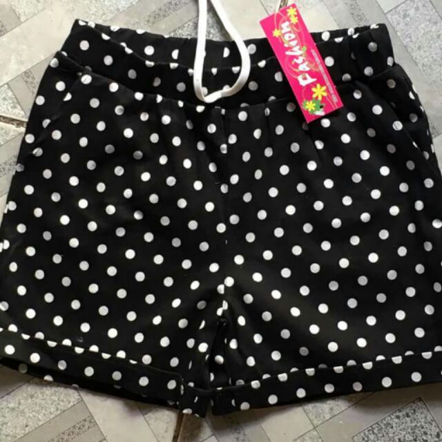 Quần short  bông, chấm bi