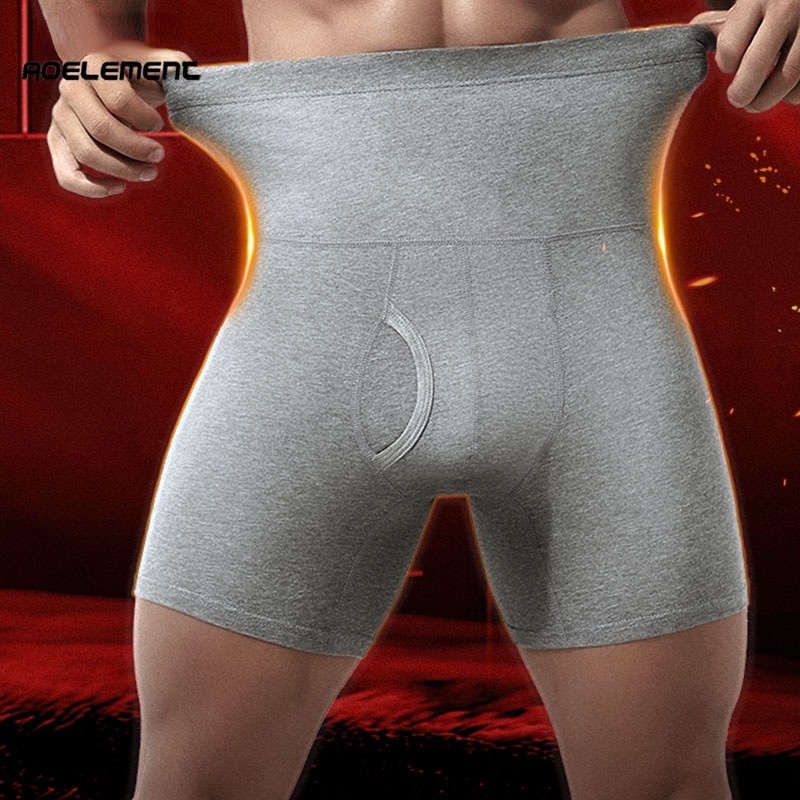 Quần Lót Boxer Cotton Lưng Cao Cỡ Lớn Giữ Ấm Thoáng Khí 260 Cho Nam