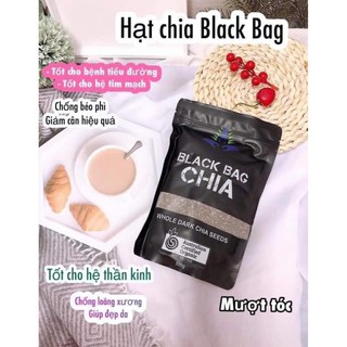 Hạt chia úc Organic chia Seeds túi đen 500g cao cấp - Loại đặc biệt TS235