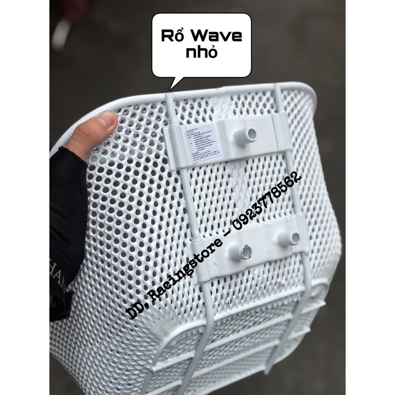 Rổ trắng cho wave nhỏ