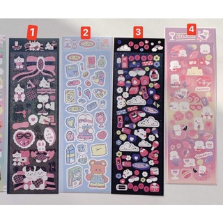 miếng dán sticker trang trí top loader, sổ, thiệp style Hàn
