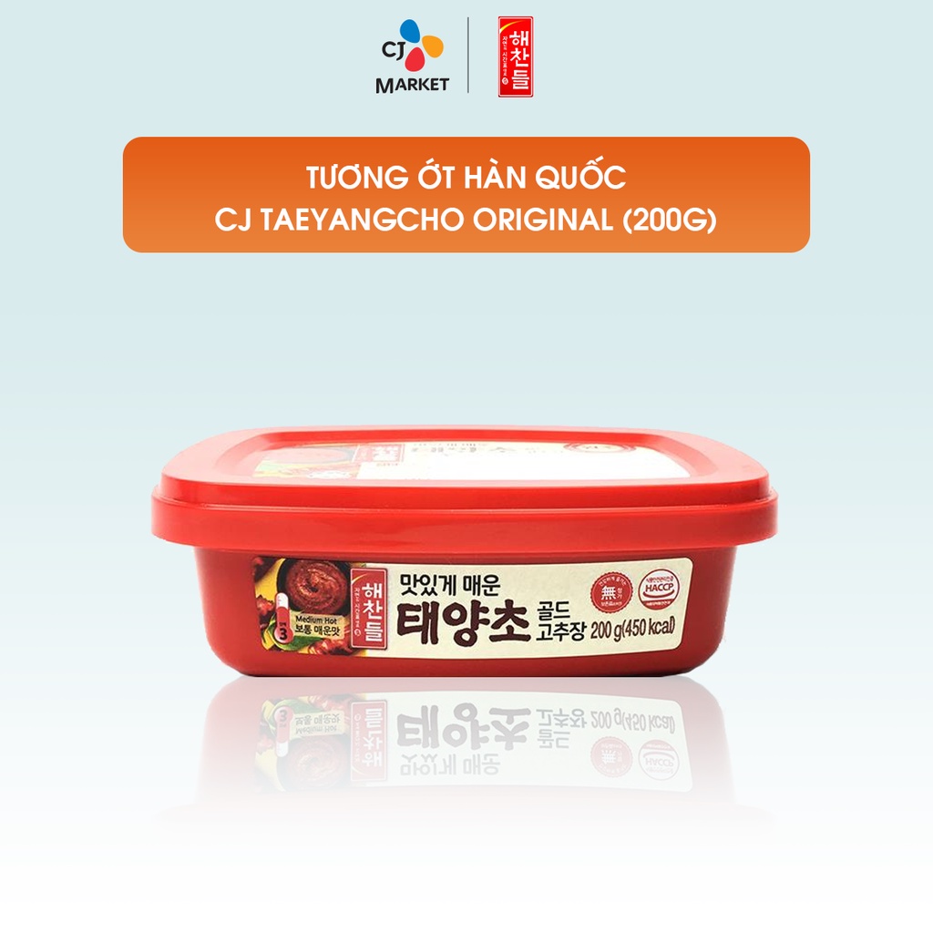 [Chỉ giao HCM] Tương ớt Hàn Quốc CJ Taeyangcho Original 200g - Nhập khẩu từ Hàn Quốc