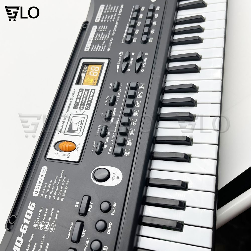 Đàn Piano Electronic Keyboard 61 Phím Kèm Mic Cho Bé