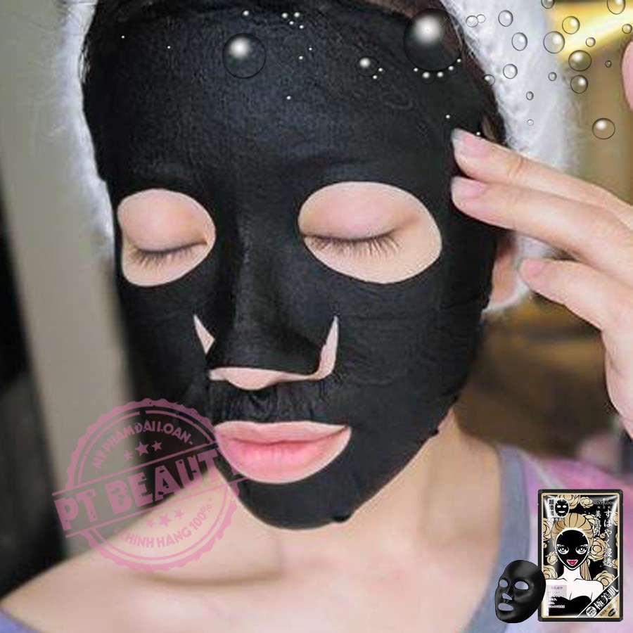 SL02 ☆ Hộp 5 miếng Sexylook Đài Loan - Mặt nạ Hoa Hồng Vàng Intensive Hydrating Black Mask