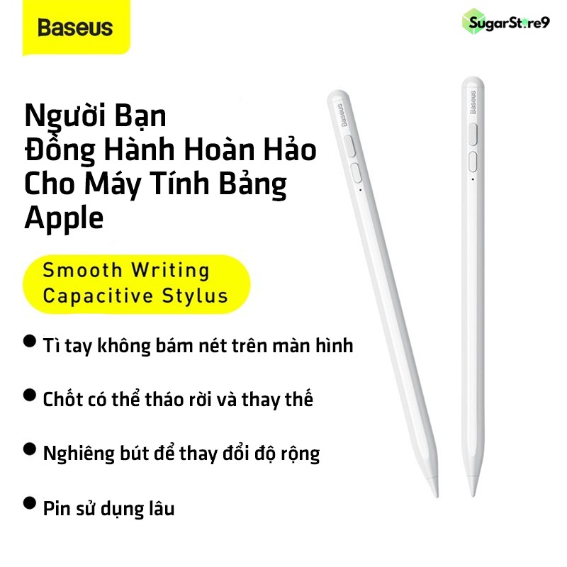 Bút Cảm Ứng - Bút Cảm Ứng Baseus Smooth Điện Dung Cảm Ứng Màn Hình Cho Ipad Pro Air Cho Apple iPad Pencil 2