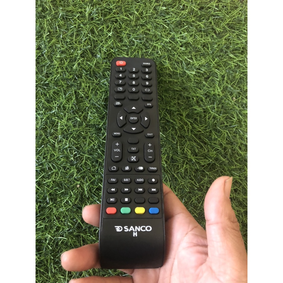 Điều khiển tivi  Sanco smart internet zin theo máy chất lượng cao - tặng kèm pin chính hãng - Remote tivi Sanco smart