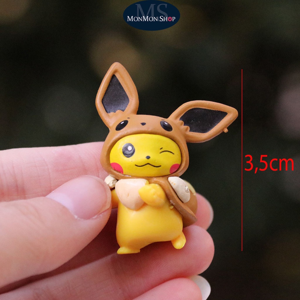 (Hiếm) Mô hình Pokemon Huyền thoại bao gồm Set 8 nhân vật Pikachu dễ thương làm quà tặng cho bé chất lượng đảm bảo