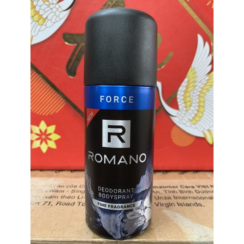 Xịt Toàn Thân Romano Force 150ml (Xanh Dương)