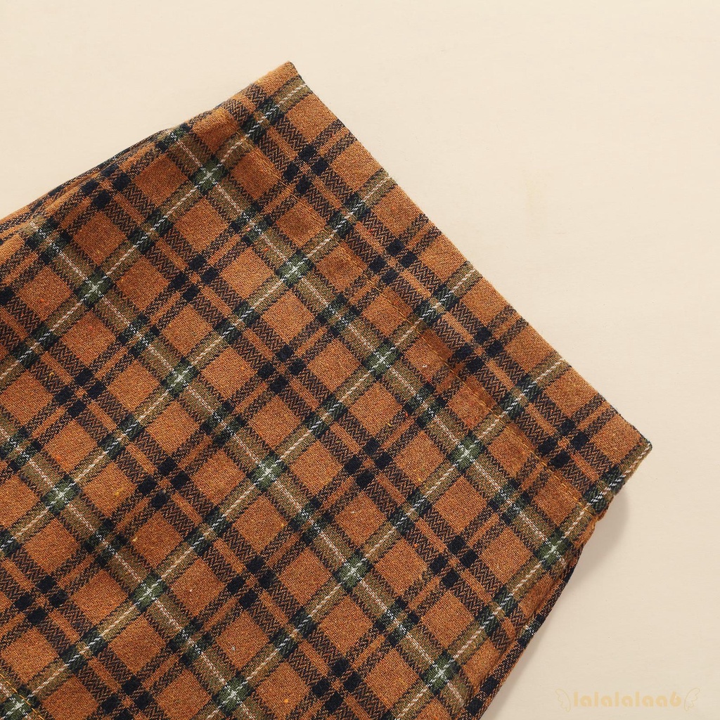 Set Áo Croptop Màu Trơn + Chân Váy Ngắn Sọc Ca Rô 2 Món Thời Trang Mùa Hè Cho Nữ