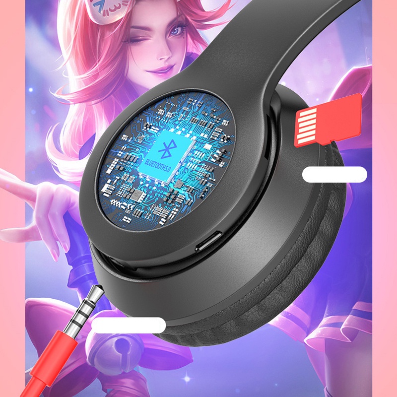 KRECOO Tai Nghe Mèo Kết Nối Chụp Tai Headphone Dễ Thương Có Mic Âm Bass Mạnh Mẽ Siêu dễ