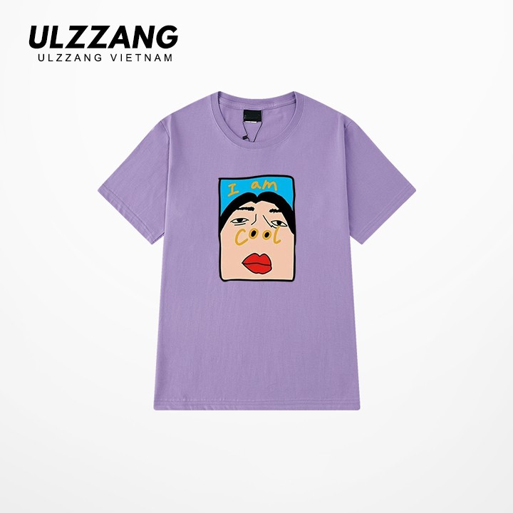 Áo thun tay lỡ ULZZANG 100% cotton dáng unisex form rộng in hình i am cool | BigBuy360 - bigbuy360.vn