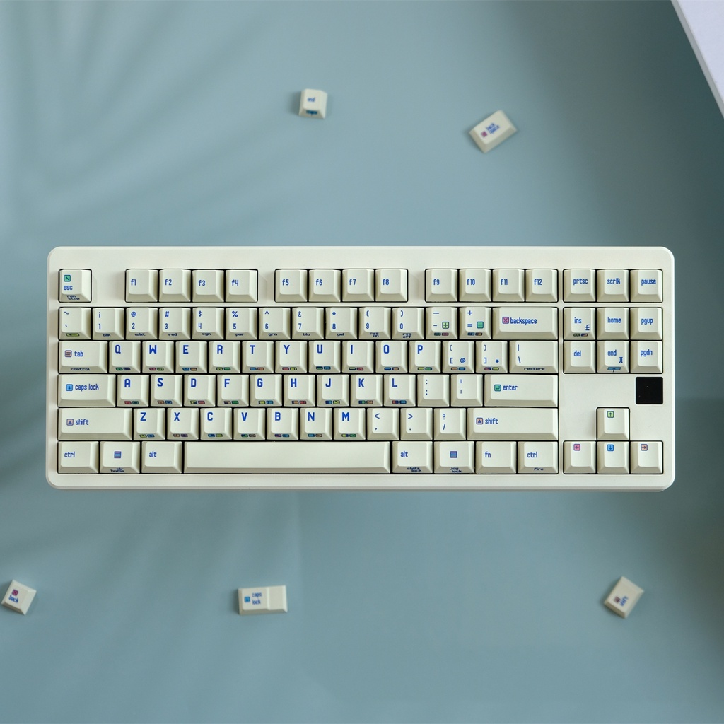 Keycap C64 139 nút bàn phím cơ Thick PBT 1.6MM Cherry Profile