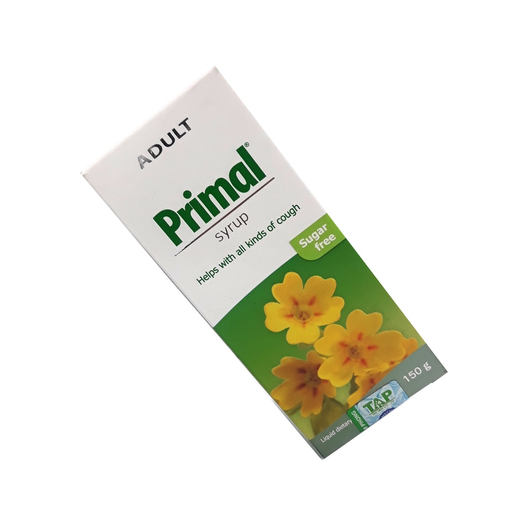 Siro Giảm Ho Không Đường Primal Syrup - Phù Hợp Với Người Tiểu Đường 150gr