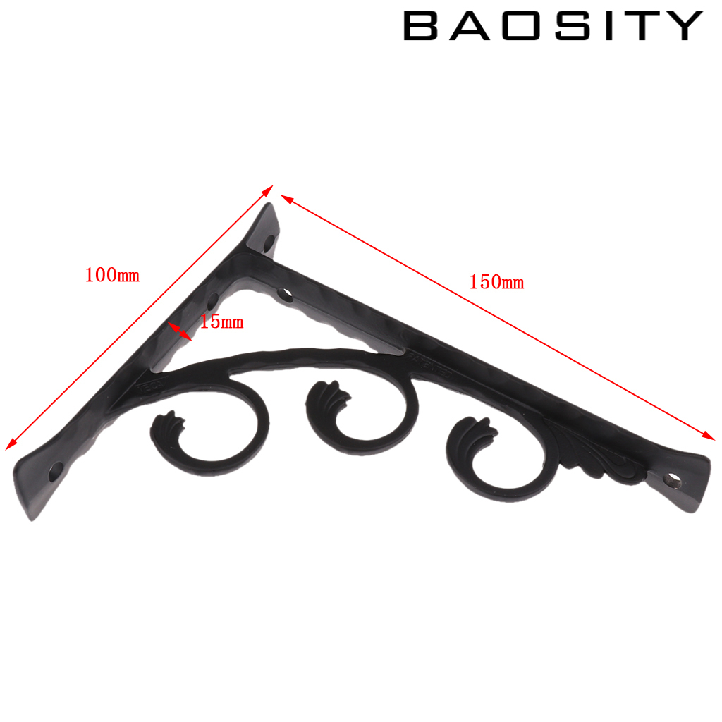 [BAOSITY]2pcs L Shaped Angle Bracket Supporter Store Commodity Shelf Bracket 15x12cm