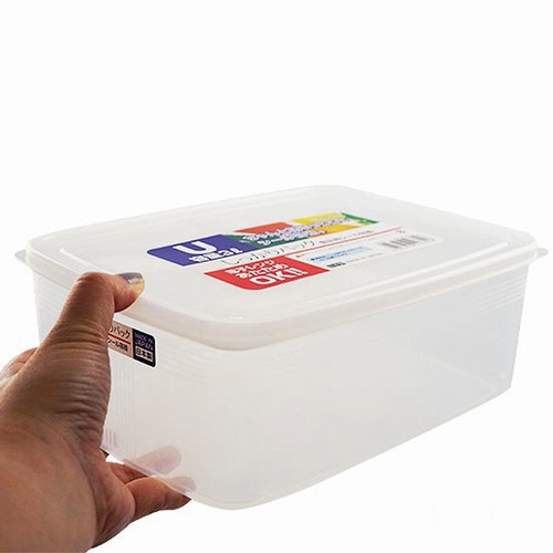 Hộp đựng thực phẩm 3L cỡ lớn nắp kín Nakaya nội địa Nhật Bản