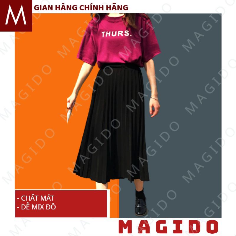 (ẢNH THẬT) chân váy dài  💚chân váy xếp ly -dáng dài cạp chun cực xinh, phong cách ulzzang -tiểu thư -thời trang MAGIDO | BigBuy360 - bigbuy360.vn