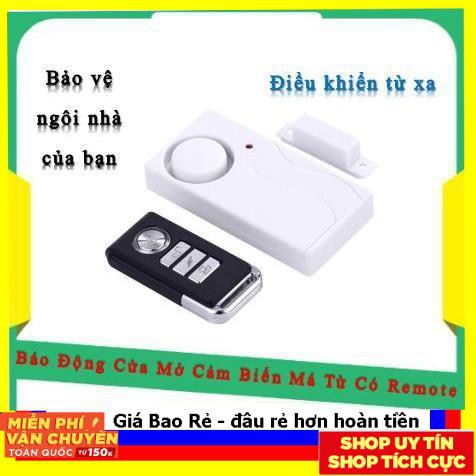 Báo Động Cửa Mở Cảm Biến Má Từ Có Remote KS-SF03R