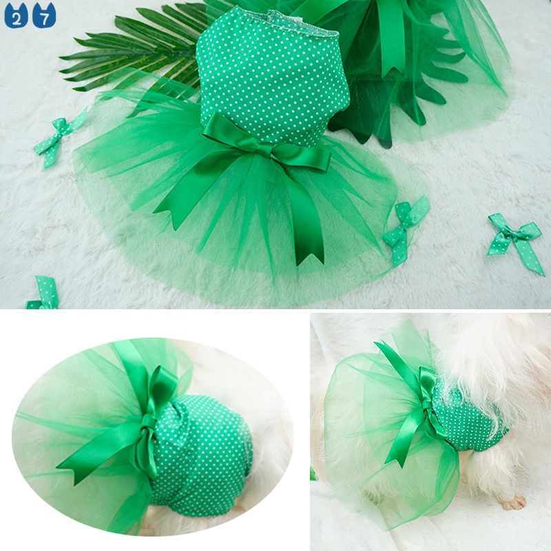 Đầm Xòe Thắt Nơ Dễ Thương Cho Thú Cưng 27 Size XS-2XL