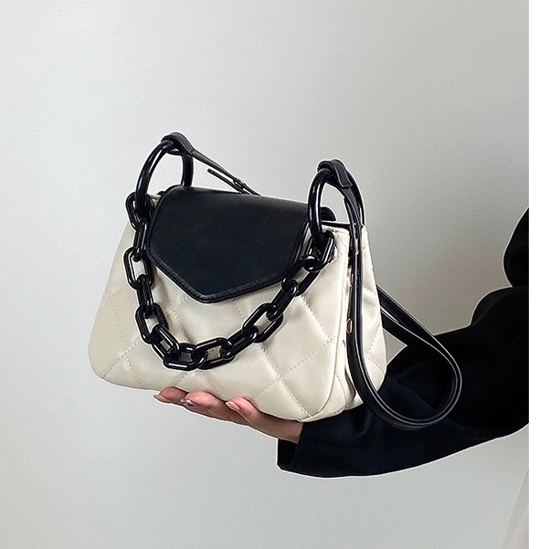 Túi Đeo Chéo Thêu Họa Tiết Hình Thoi Phong Cách Mới Cho Nữ