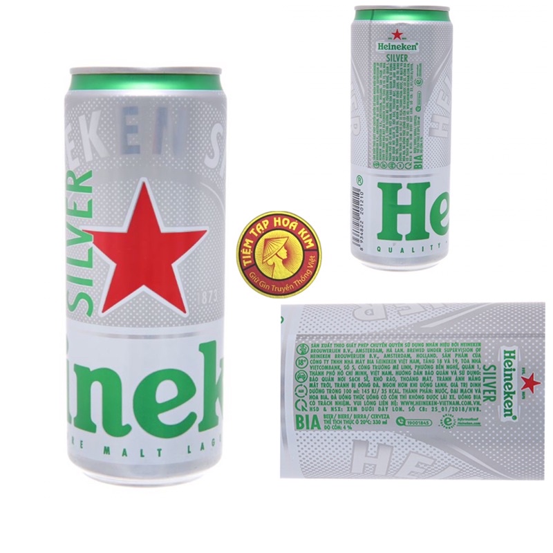 Thùng bia Heineken 24lon x 330ml