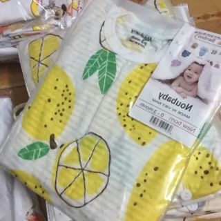 Bộ cotton sợi tre siêu mát cho bé