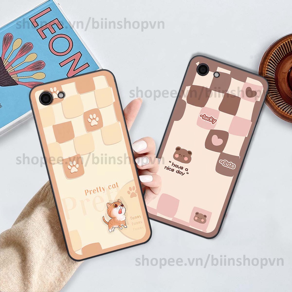 Ốp Vivo Y81 / Y83 caro trái tim nhiều màu sắc, đầy cá tính, khẳng định phong cách