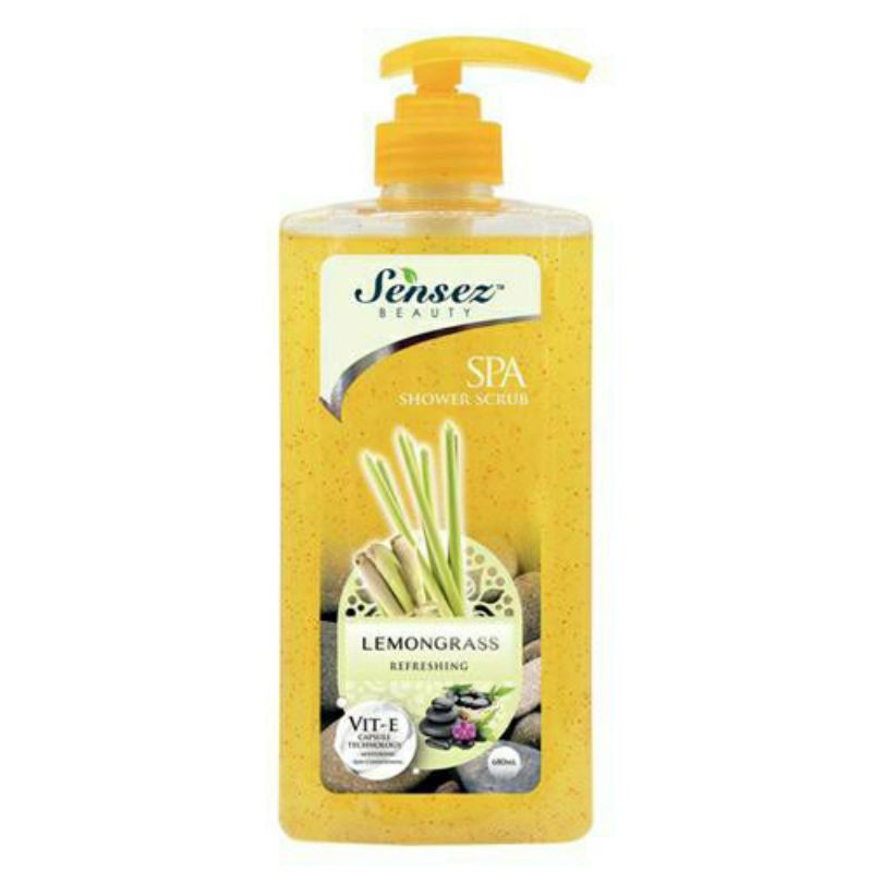 Sữa tắm hạt Massage Sensez hương Xả 680ml