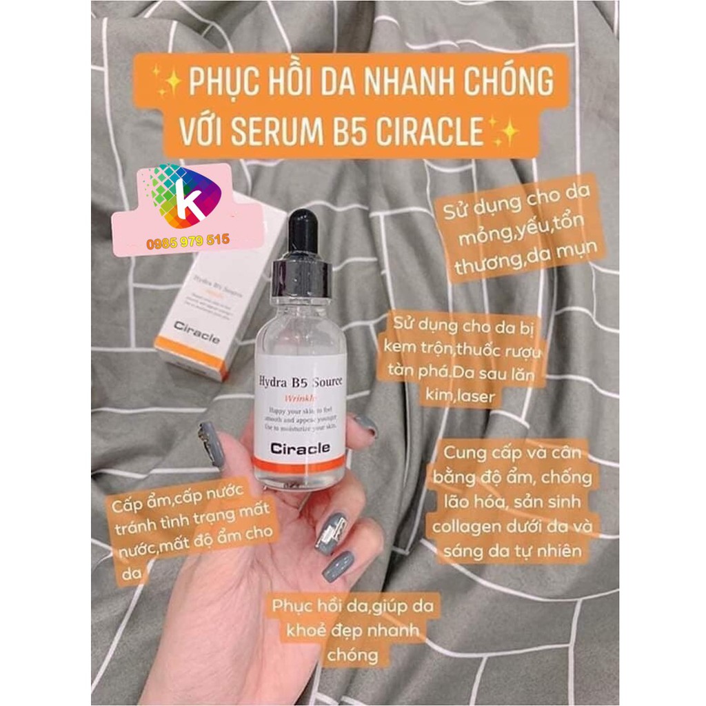(Đủ bill) Tinh Chất Phục Hồi Da Ciracle Hydra B5 Source Wrinkle Serum | BigBuy360 - bigbuy360.vn