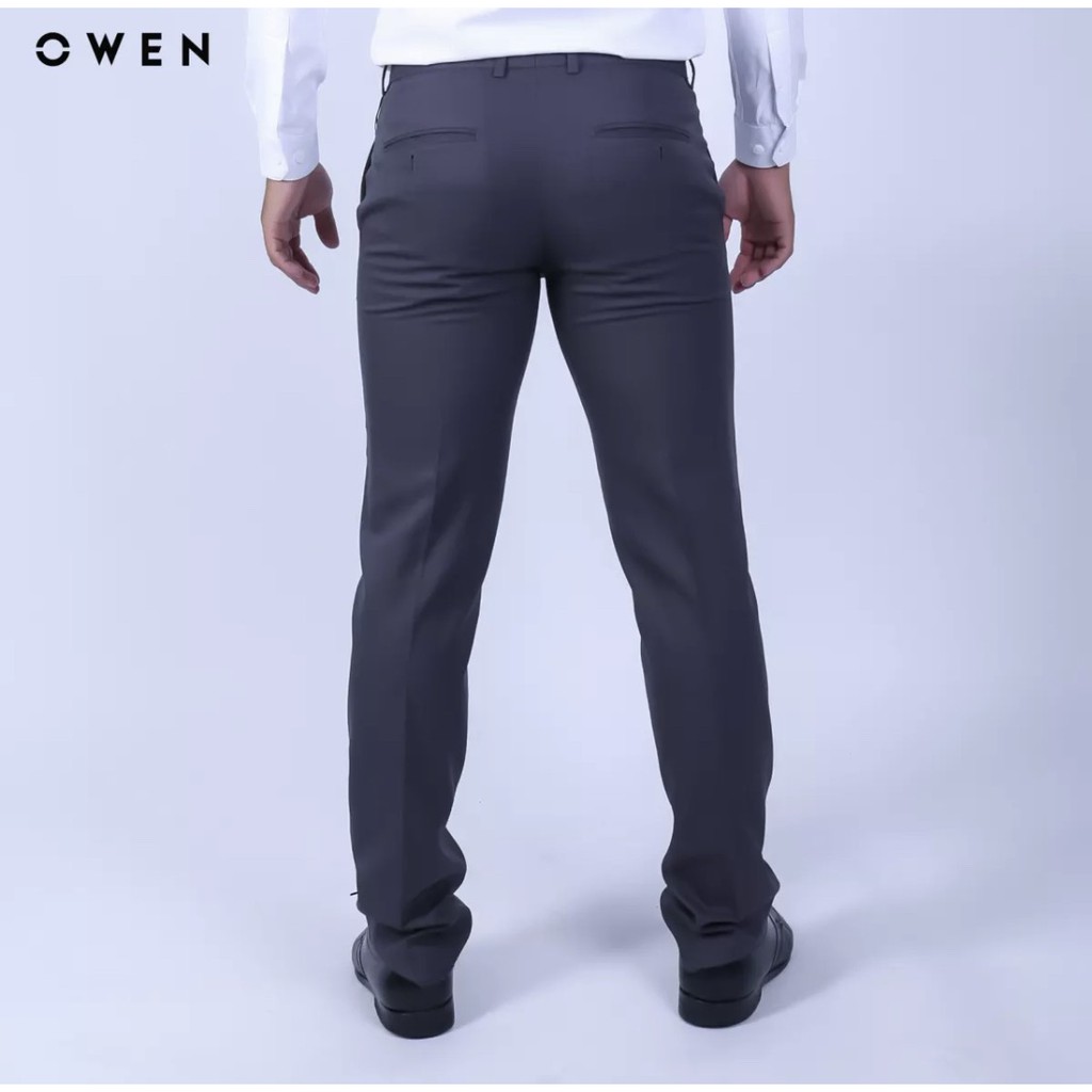 OWEN - Quần âu nam dáng SLIMFIT màu xám đậm 91373