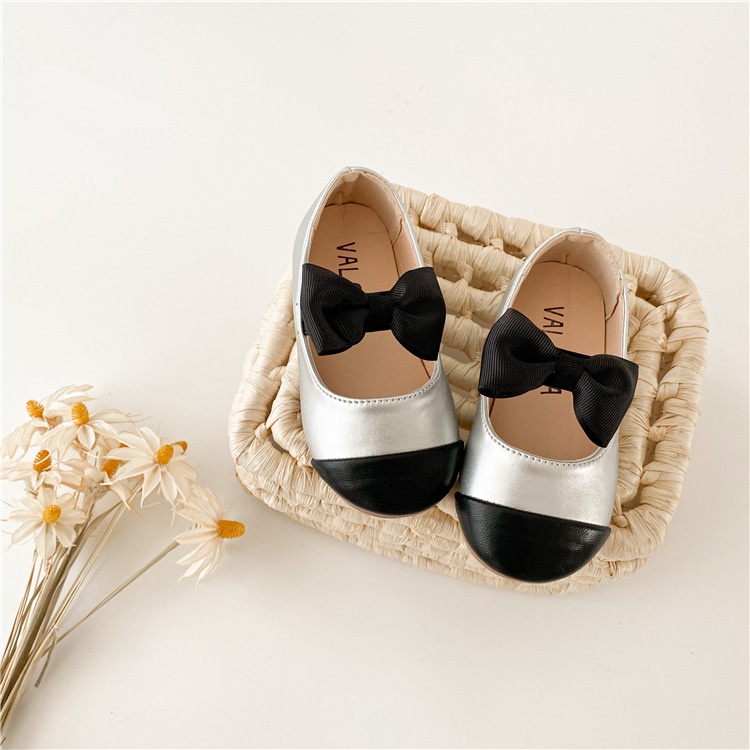 Giày da đế mềm phong cách Hàn Quốc cho bé gái