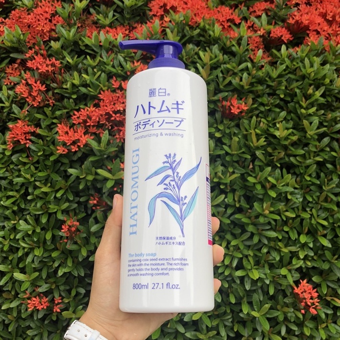 [Có sẵn] [Chính hãng] Sữa Tắm Ý Dĩ Nhật Bản Hatomugi Moisturizing Washing 800ml