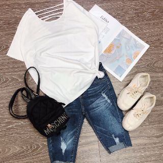 Áo thun đan dây Basic đơn giản cực xinh