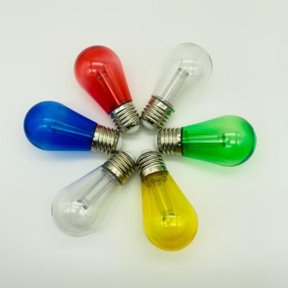 Bóng trang trí edison S14 nhiều màu, bóng búp chanh 3w nhiều màu
