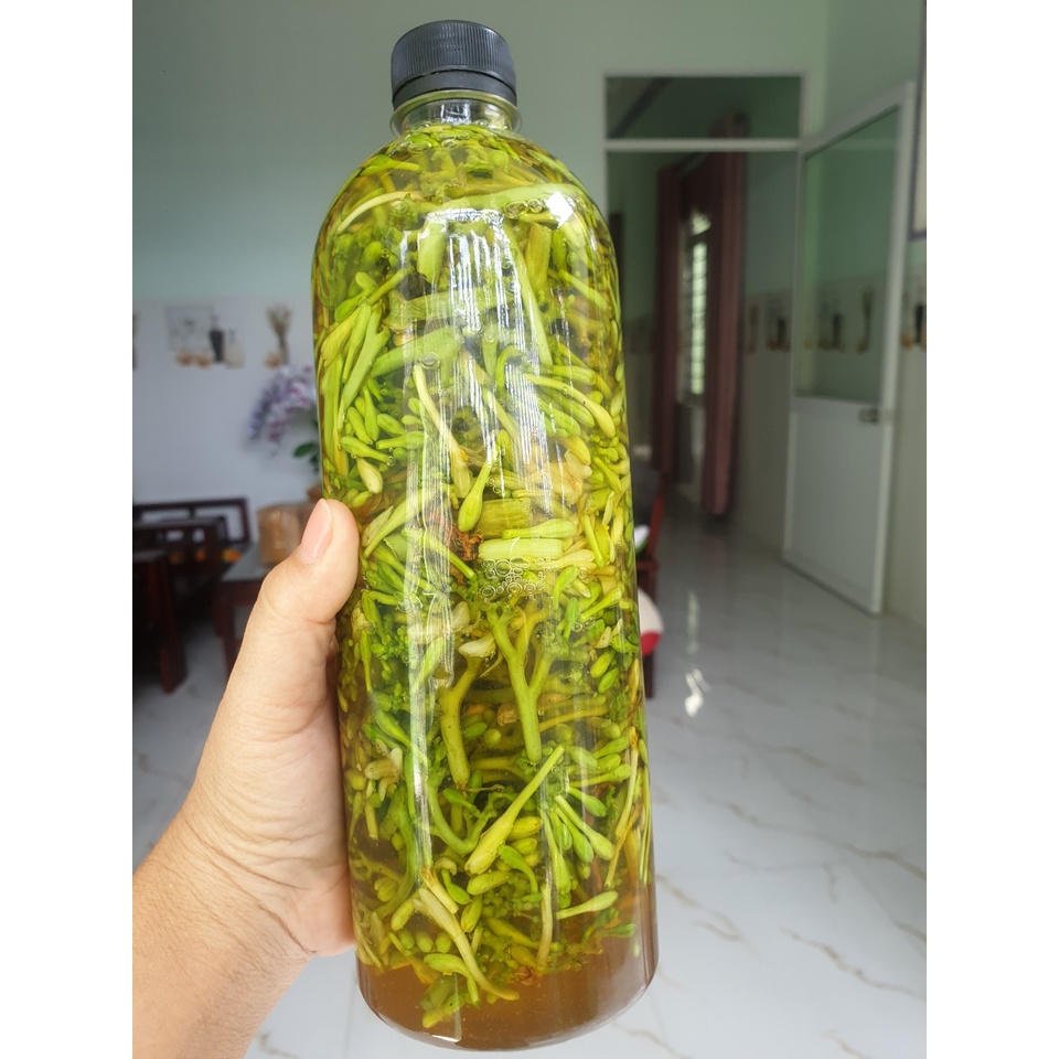 Hoa đu đủ ngâm mật ong ⚡ SIÊU BỔ DƯỠNG ⚡ Hoa đu đủ đực tươi ngâm mật ong rừng nguyên chất