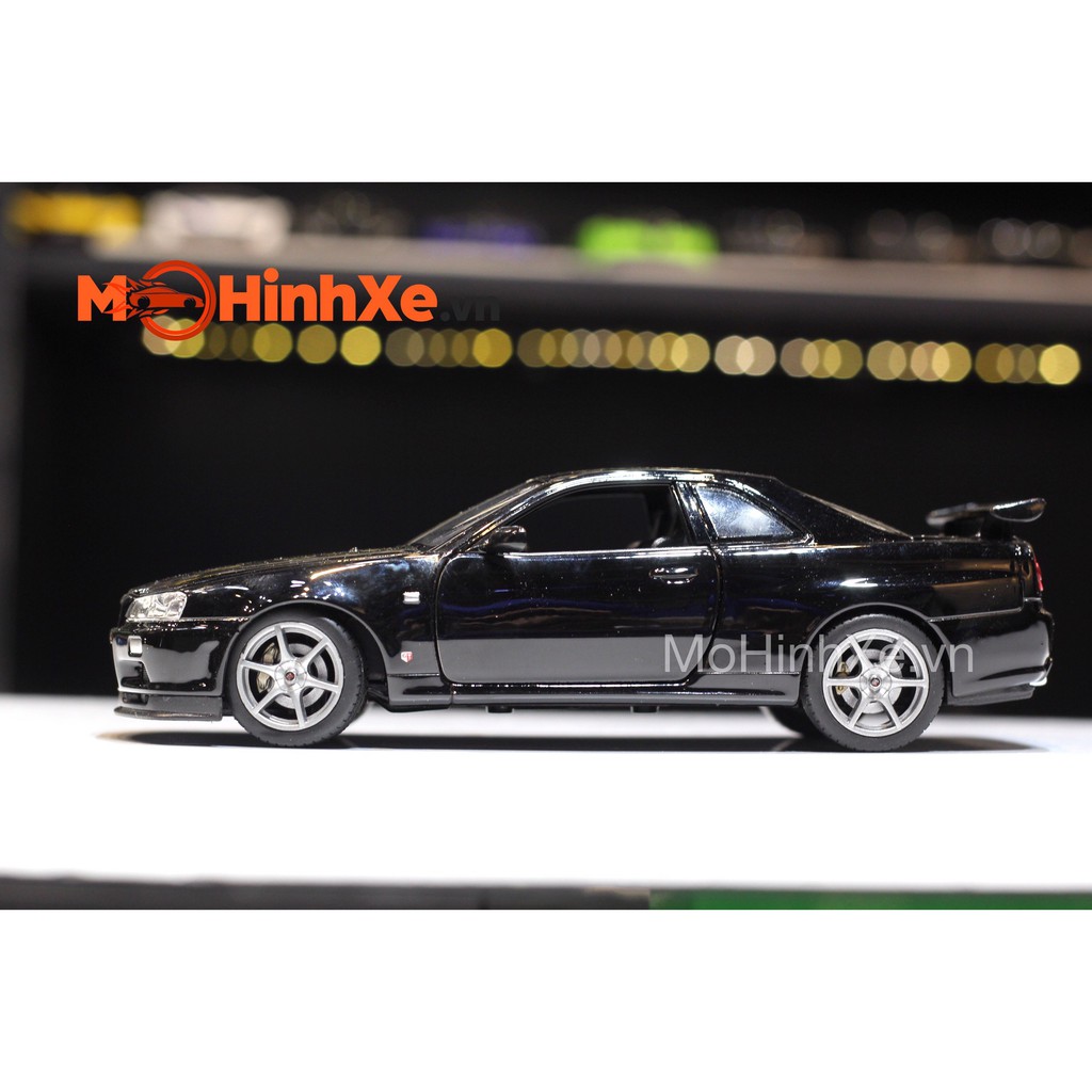 MÔ HÌNH XE NISSAN SKYLINE GT-R (R34) 1:24 WELLY