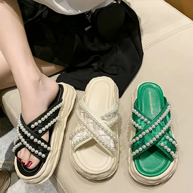 Sandal Đế Dày Cao Cấp Thiết Kế Mới Thời Trang Dành Cho Mùa Hè