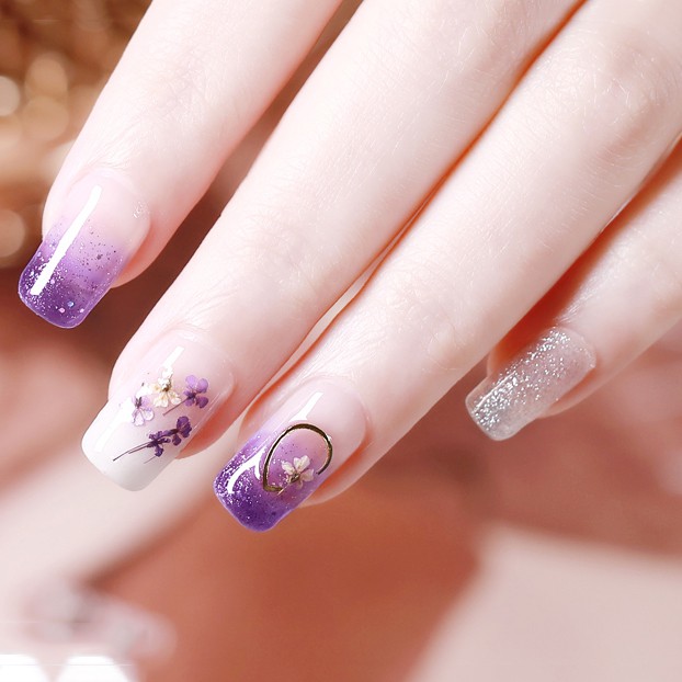 Hoa khô nail trang trí móng cánh nhỏ 12 màu