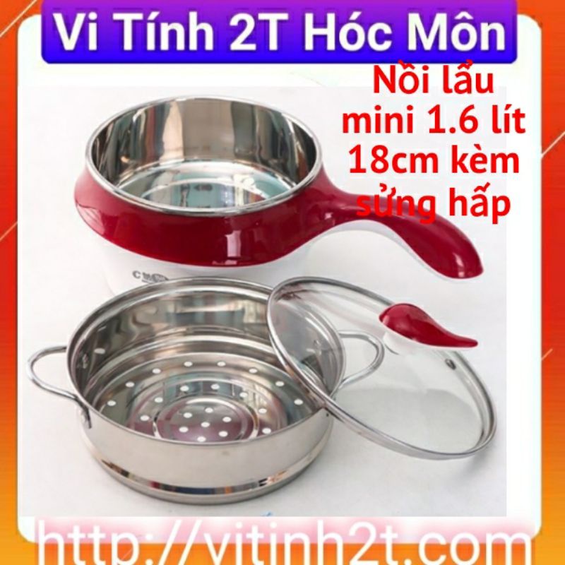 NỒI LẨU MINI 1,6 LÍT 18CM siêu nhanh