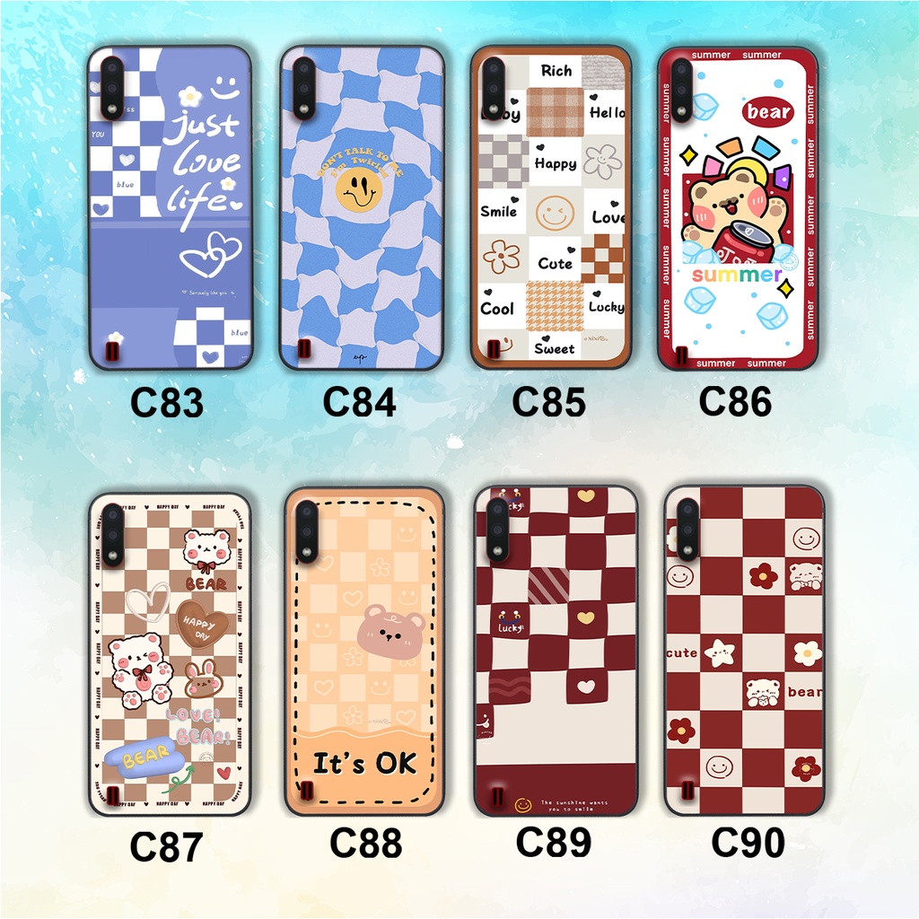 Ốp lưng Samsung A01 / A02 / A10 / M10 trái tim mặt cười, gấu cute thể thao cá tính