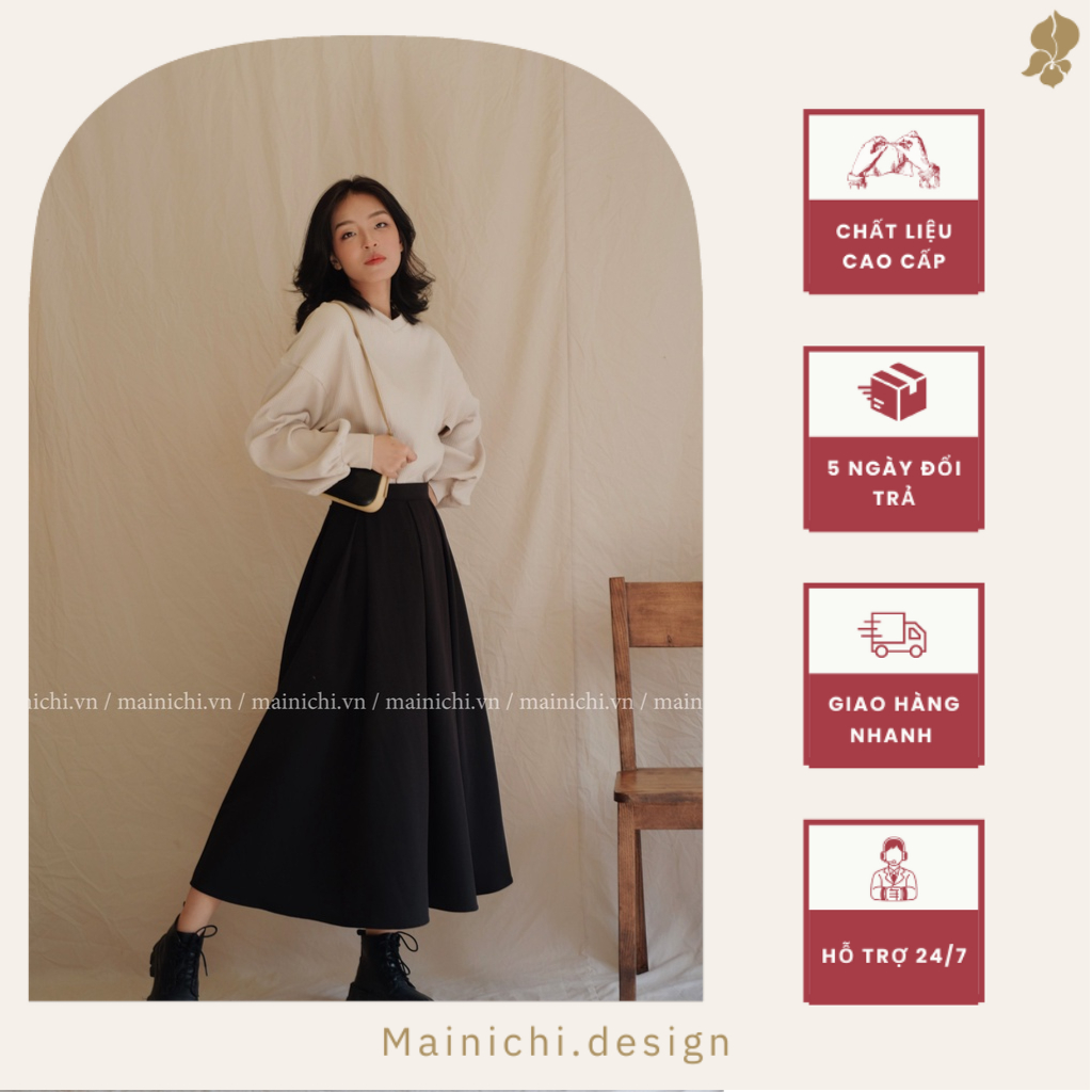 Chân Váy Vintage Nữ _ mainichi
