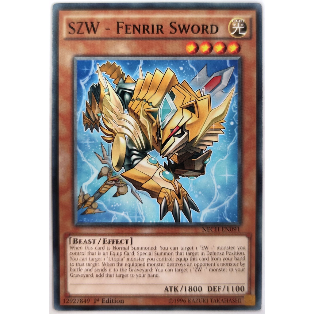 [Thẻ Yugioh] SZW - Fenrir Sword |EN| Common (ZEXAL)