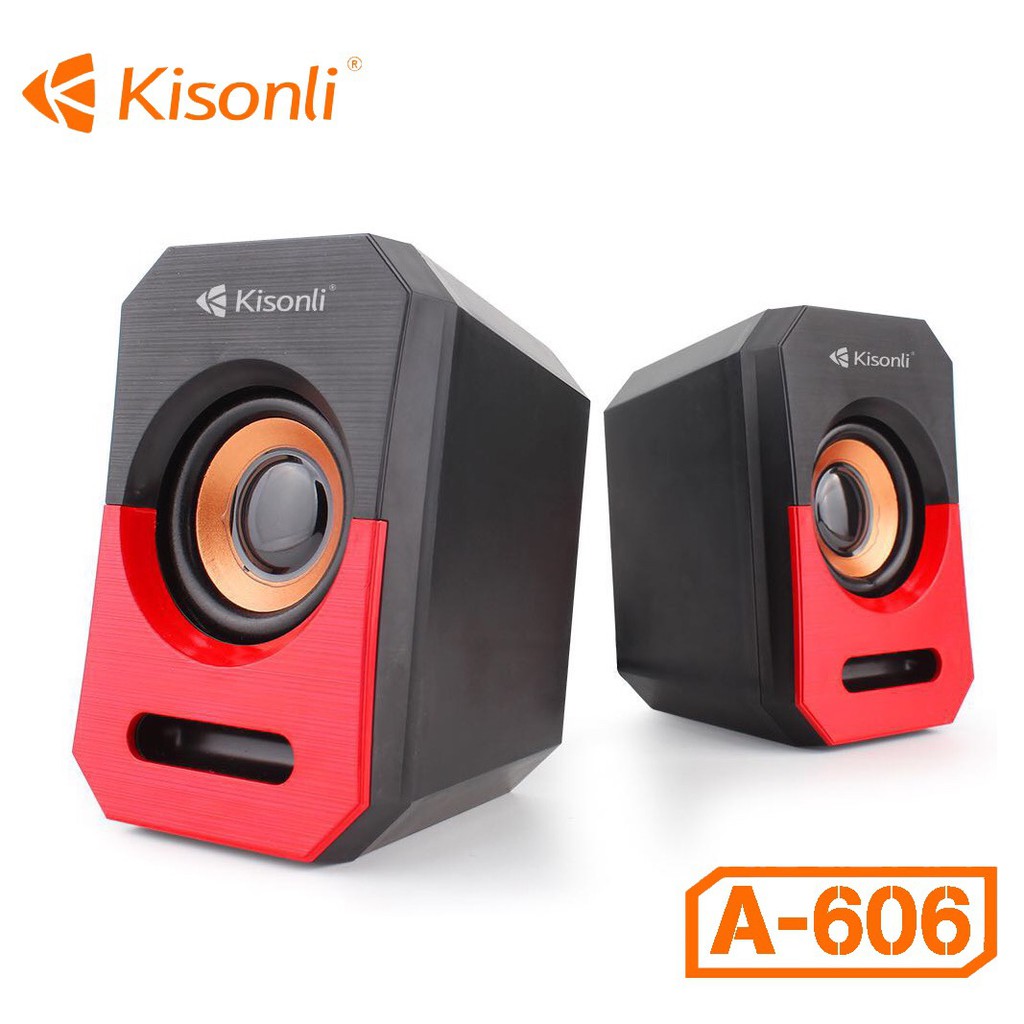 (CHUYÊN SỈ) LOA VI TÍNH 2.0 KISONLI A-606 FULLBOX (CHẤT LƯỢNG) (SALE) (GIÁ SỈ)