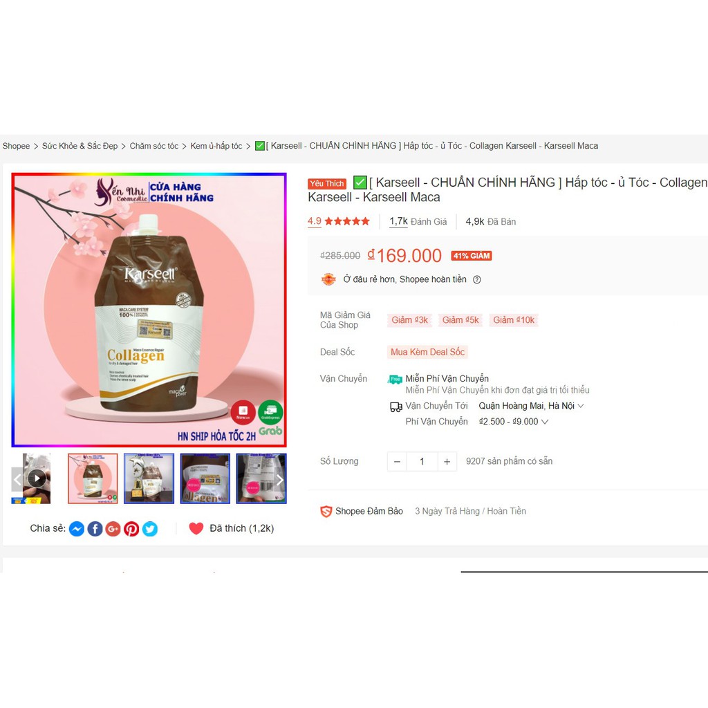 kem ủ tóc collagen Karseell dầu hấp tóc phục hồi hư tổn collagen karseell maca 500ml, mỹ phẩm tóc yến nhi DT04 | BigBuy360 - bigbuy360.vn