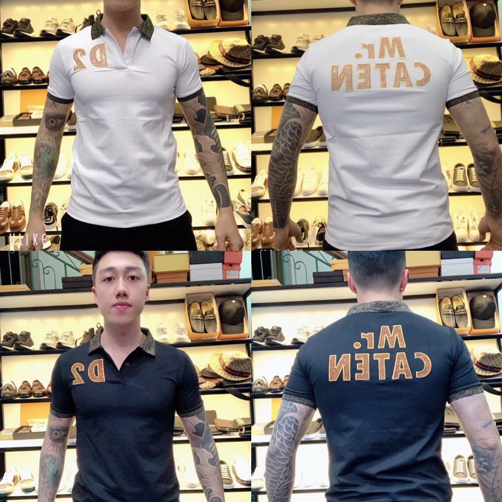 HOT 😭XẢ Áo polo nam D2 Đính đá sịn xò . : ,