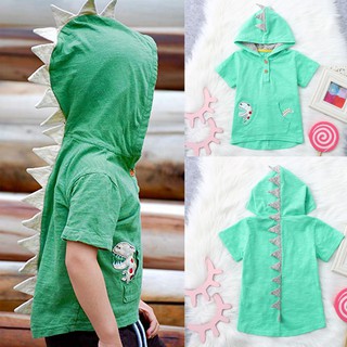 Áo hoodie hình khủng long hoạt hình cho bé trai