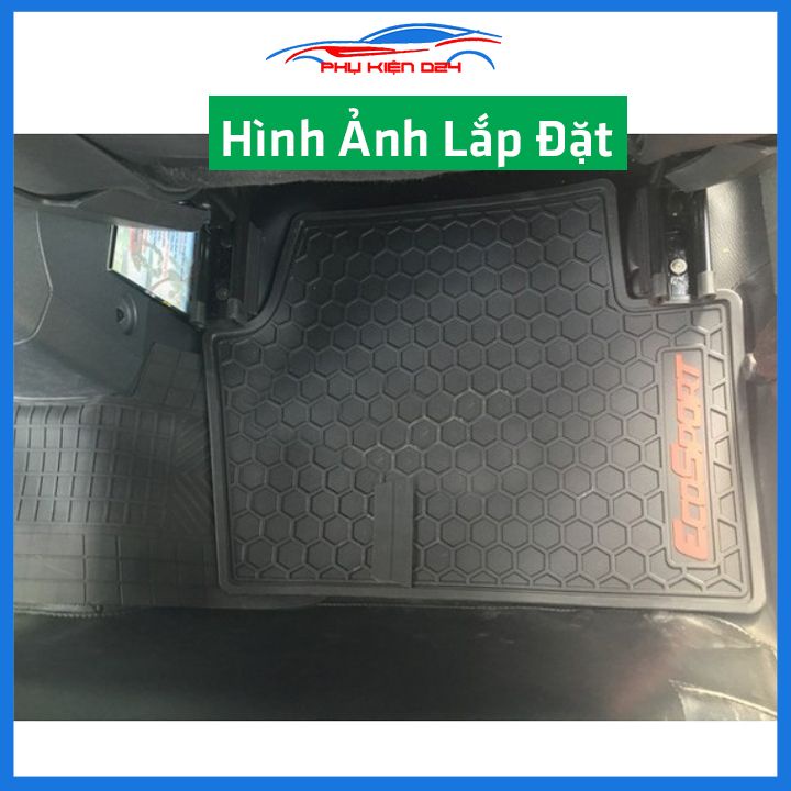 Lót sàn ô tô cao su Ecosport 2012--2013-2014-2015-2016-2017-2018-2019-2020-2021-2022 không mùi chống trơn trượt