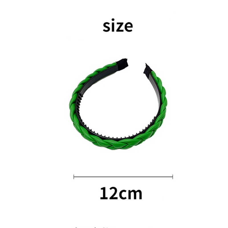 Băng Đô Vải Nhung Bản Rộng Màu Xanh Lá Thời Trang Hàn Quốc