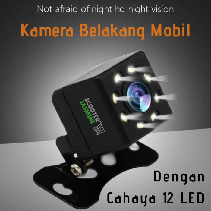 Camera Lùi Xe Ô Tô Có Đèn Led Hỗ Trợ Quay Ban Đêm