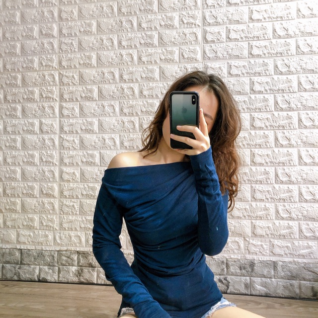 Áo nhúm lệch vai