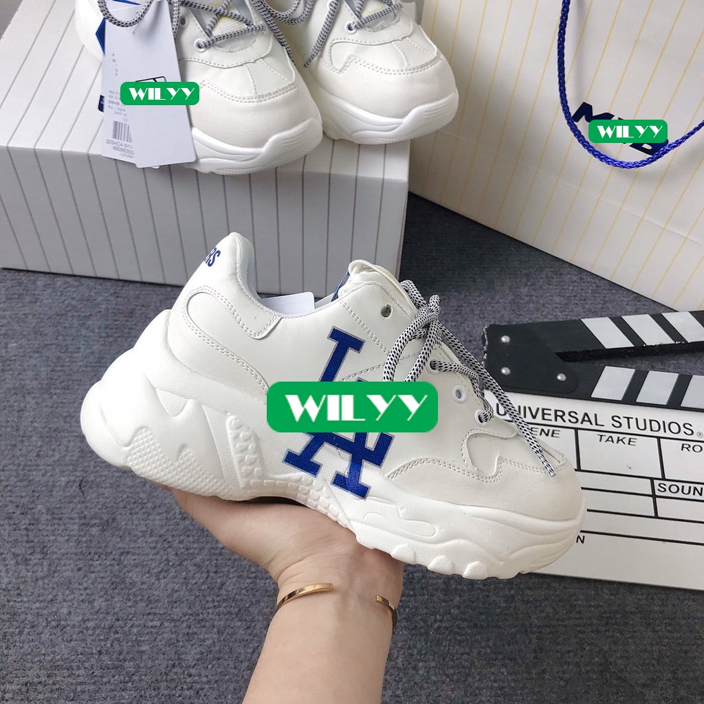 Giày MLB Boston,LA,NY, giày thể thao nam nữ đế tăng chiều cao full box